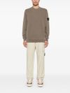 stone island - Felpa in cotone girocollo - 4