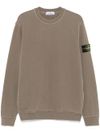 stone island - Felpa in cotone girocollo