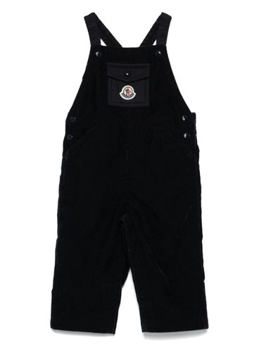 Corduroy ribbed overalls with pocket