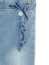 Jeans lunghi in cotone con gale