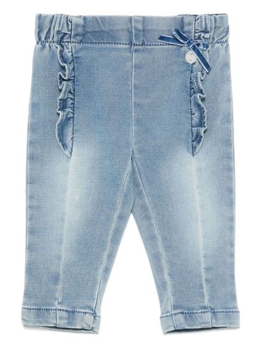 LIU JO - Jeans lunghi in cotone con gale