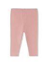 Leggings in cotone stretch rosa