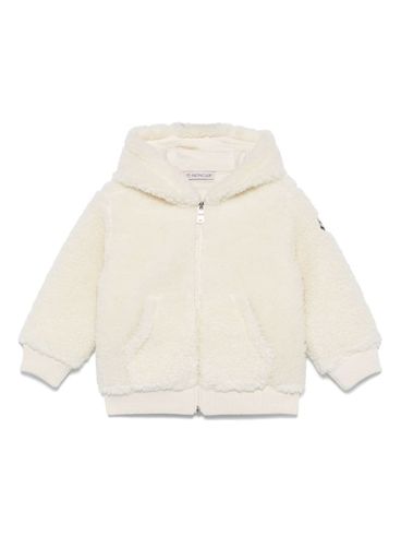 Giacca in finto shearling con stampa