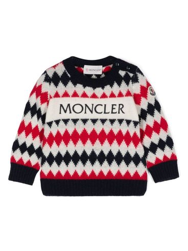 MONCLER - Maglione in lana con logo