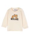 T-shirt in cotone con stampa orso