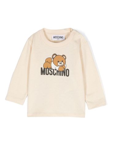 T-shirt in cotone con stampa orso