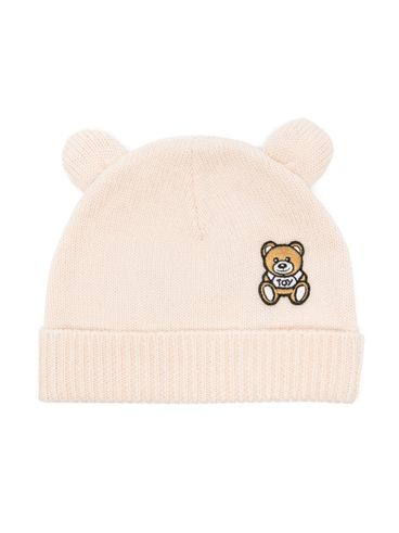 MOSCHINO - Ribbed wool beanie with ears