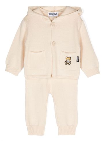 MOSCHINO - Knitted wool jumpsuit with pockets