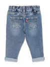 Jeans in cotone con risvolte