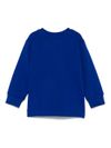 Crewneck cotton sweatshirt with buttons