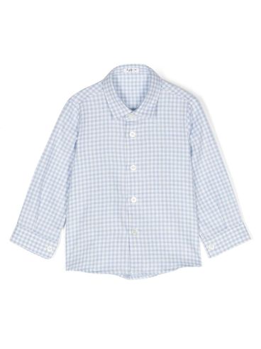 IL GUFO - Checkered cotton shirt