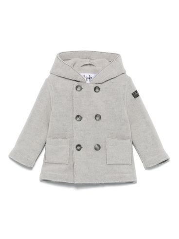 IL GUFO - Double-breasted wool blend coat with pockets