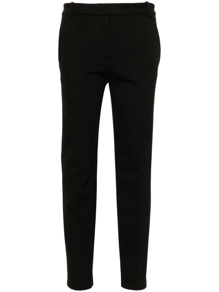 Shop Pinko 'bello' Black Straight Leg Trousers