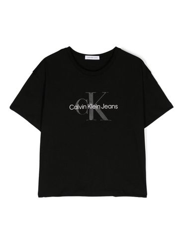 Cotton T-shirt with logo print