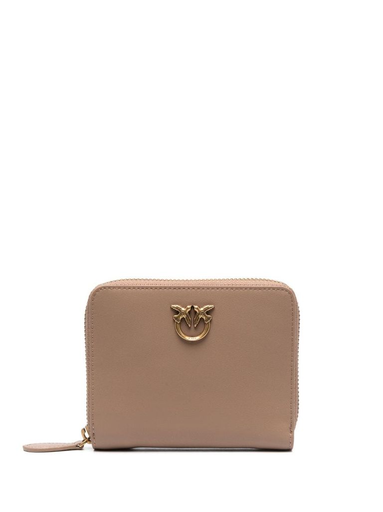 Shop Pinko 'taylor' Powder Wallet In Beige