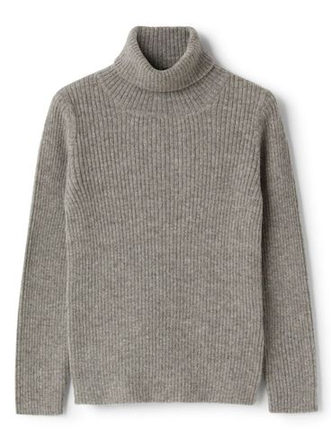 IL GUFO - Maglione grigio a collo alto