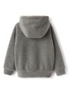 Faux shearling sweatshirt