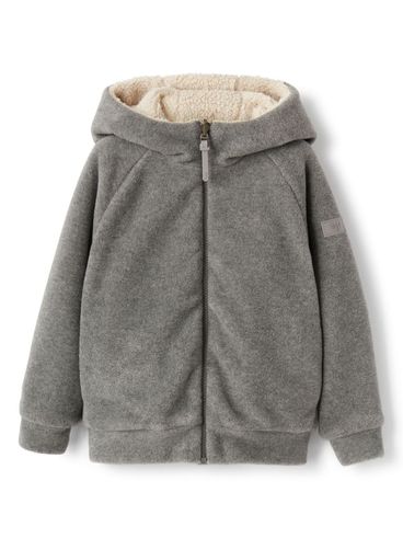 Faux shearling sweatshirt