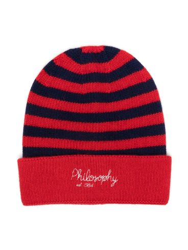 PHILOSOPHY DI LORENZO SERAFINI - Striped wool hat