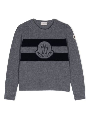 MONCLER - Wool sweater with stripes