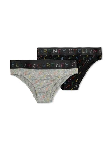 STELLA MCCARTNEY - Slip in cotone con logo