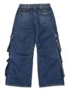 diesel - Cotton wide-leg jeans with pockets - 2