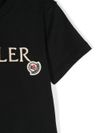 moncler - Cotton T-shirt with logo embroidery - 1