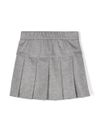 moncler - Pleated virgin wool mini skirt - 1