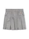 moncler - Pleated virgin wool mini skirt