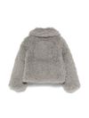 stella mccartney - Gray faux fur jacket with zip - 1