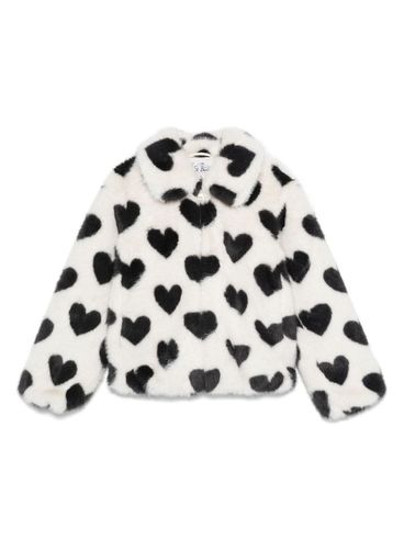 MC2 SAINT BARTH - Eco fur with hearts and zip