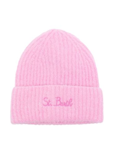 MC2 SAINT BARTH - Manon ribbed wool cap with logo embroidery