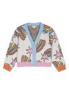 stella mccartney - Cardigan multicolore con arcobaleno