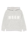 Grey hooded sweater with logo