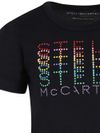 Cotton T-shirt with multicoloured logo