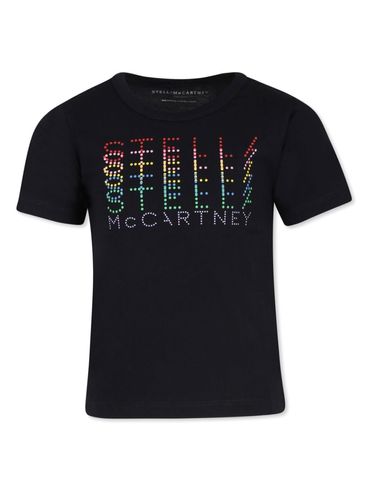 Cotton T-shirt with multicoloured logo