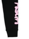 Leggings in cotone nero con logo