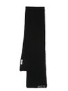 Black wool scarf