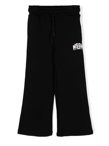 Cotton wide tracksuit trousers