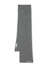 Grey wool scarf