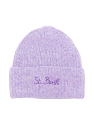 MC2 SAINT BARTH - Manon ribbed wool cap with logo embroidery