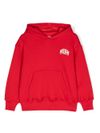 Cotton sweatshirt with printed logo