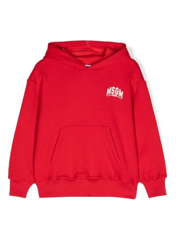 MSGM - Cotton sweatshirt with printed logo