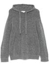 Gray wool hoodie