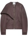 courrèges - Bomber con fiocco oversize