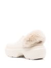 crocs - Stomp Lined Clog in white with fur - 1