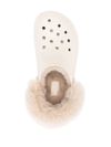 crocs - Stomp Lined Clog in white with fur - 3