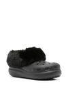 crocs - Sabot Furever Crush nero con pelliccia - 1