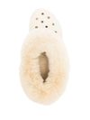 crocs - Sabot Furever Crush bianco con pelliccia - 3