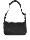 diesel - Zip-D black shoulder bag with logo